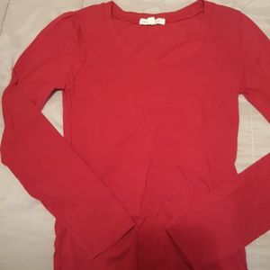LONG SLEEVE TSHIRT red size small